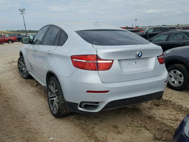 5UXFG8C57DL592298 - 2013 BMW X6 SILVER photo 3