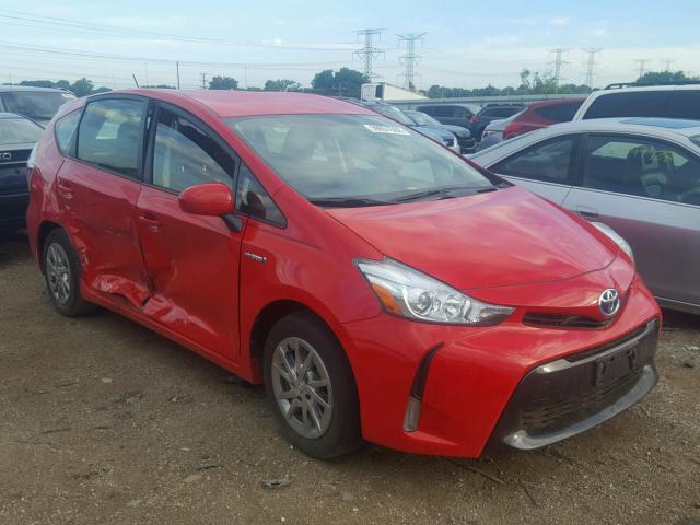 JTDZN3EU1FJ028575 - 2015 TOYOTA PRIUS V RED photo 1