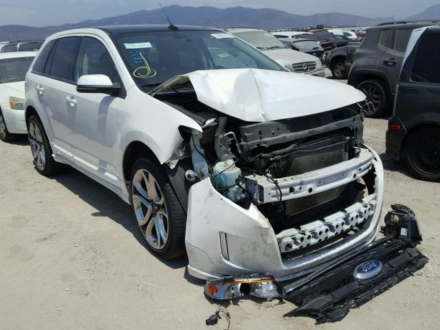 2FMDK3AK6DBB98841 - 2013 FORD EDGE SPORT WHITE photo 1