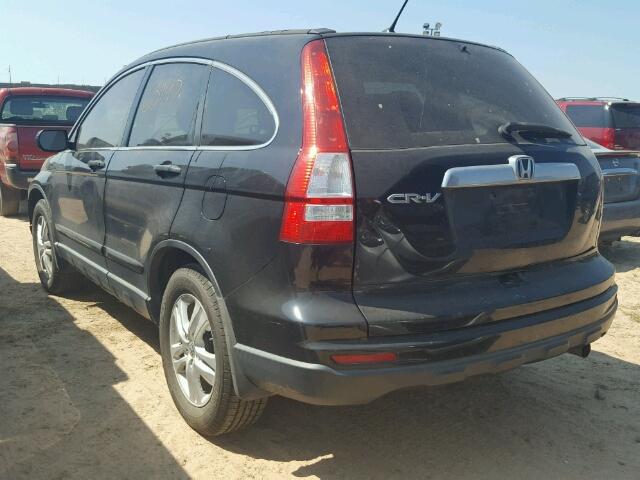 3CZRE3H5XAG700836 - 2010 HONDA CR-V BLACK photo 3