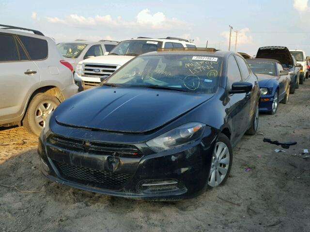 1C3CDFBB4ED702409 - 2014 DODGE DART BLACK photo 2