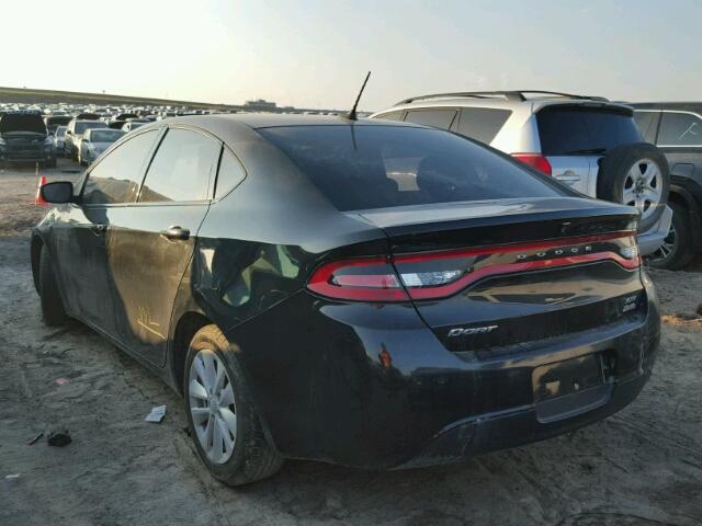 1C3CDFBB4ED702409 - 2014 DODGE DART BLACK photo 3