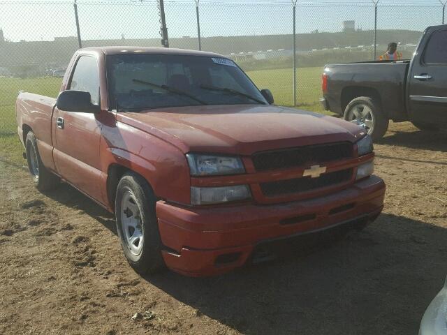 1GCEC14X45Z187692 - 2005 CHEVROLET SILVERADO RED photo 1