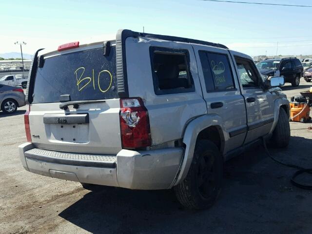 1J8HG48K16C362964 - 2006 JEEP COMMANDER GRAY photo 4
