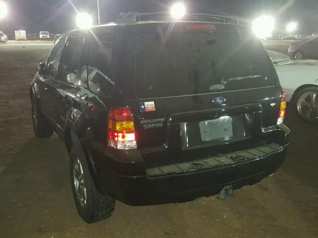 1FMYU04107KA21984 - 2007 FORD ESCAPE BLACK photo 3