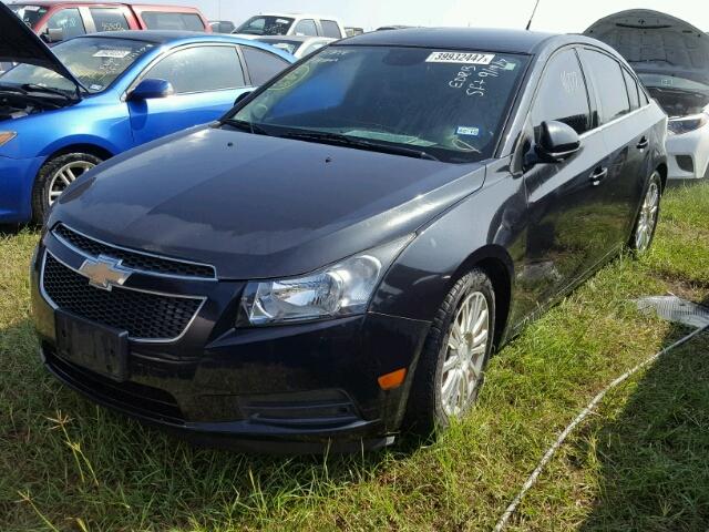 1G1PJ5SC1C7365548 - 2012 CHEVROLET CRUZE ECO BLACK photo 2