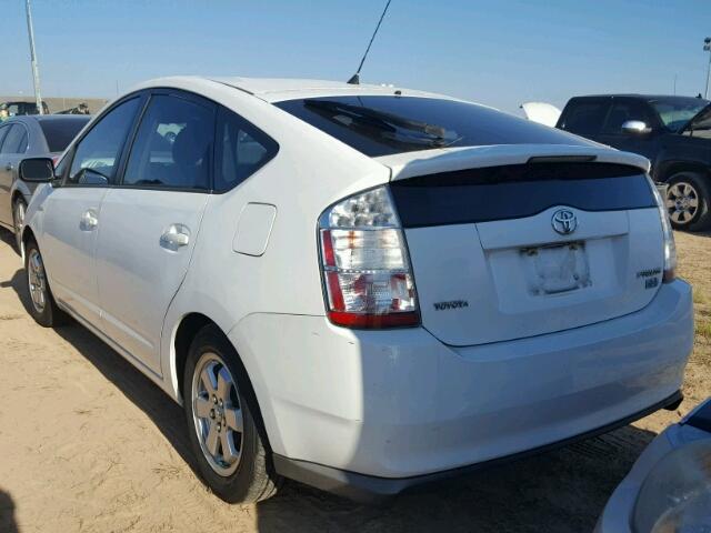 JTDKB20U383315662 - 2008 TOYOTA PRIUS WHITE photo 3