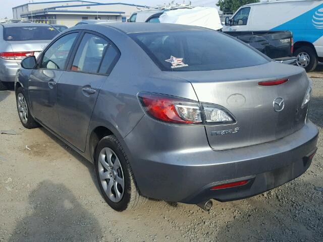 JM1BL1SG6A1235286 - 2010 MAZDA 3 GRAY photo 3