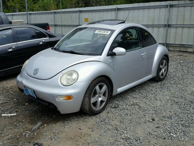 3VWED21C01M478283 - 2001 VOLKSWAGEN NEW BEETLE Gümüş foto 2