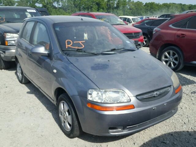 KL1TD66636B578128 - 2006 CHEVROLET AVEO BASE Gris photo 1