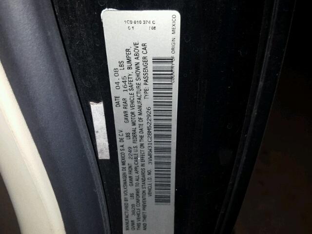3VWRW31C28M522926 - 2008 VOLKSWAGEN NEW BEETLE Qara foto 10