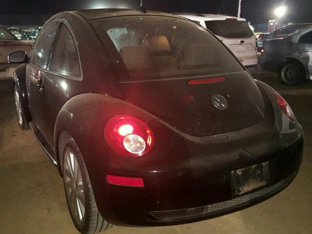 3VWRW31C28M522926 - 2008 VOLKSWAGEN NEW BEETLE BLACK photo 3