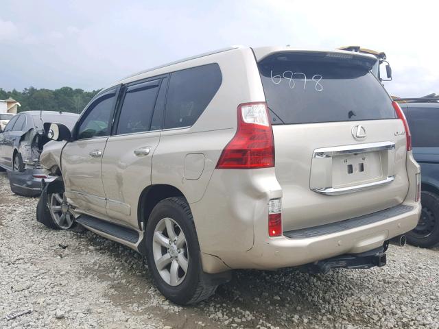 JTJBM7FX7C5036878 - 2012 LEXUS GX BASE GOLD photo 3