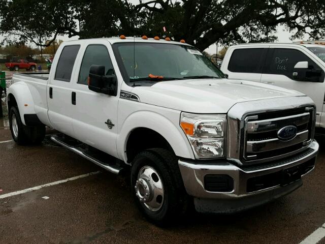 1FT8W3DT7DEB50736 - 2013 FORD F350 WHITE photo 1