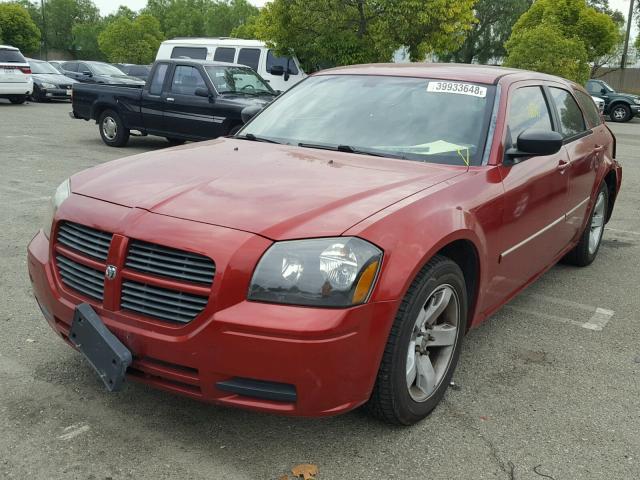 2D4FV47T37H643048 - 2007 DODGE MAGNUM SE BURGUNDY photo 2