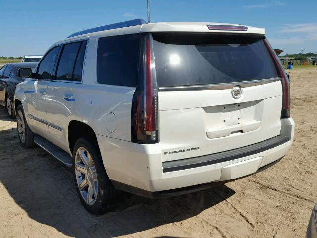 1GYS3BKJ9FR270795 - 2015 CADILLAC ESCALADE WHITE photo 3