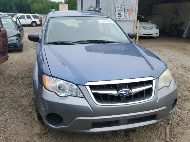 4S4BP60C987321048 - 2008 SUBARU OUTBACK BLUE photo 1