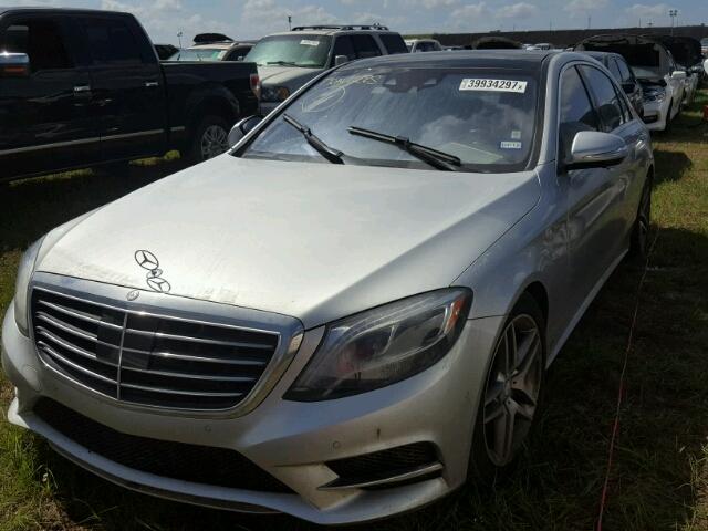 WDDUG8CB0EA050431 - 2014 MERCEDES-BENZ S SILVER photo 2