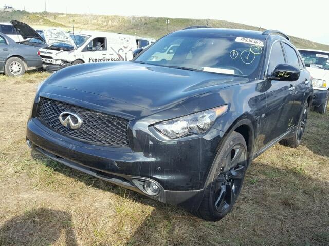 JN8CS1MU3HM144032 - 2017 INFINITI QX70 BLACK photo 2