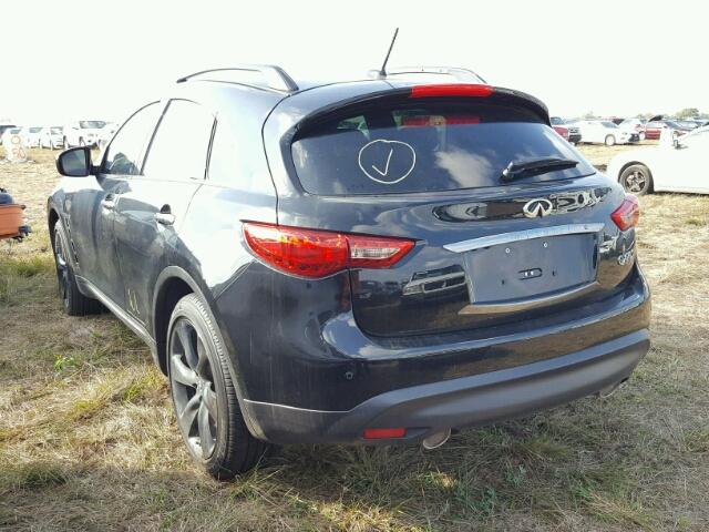 JN8CS1MU3HM144032 - 2017 INFINITI QX70 BLACK photo 3