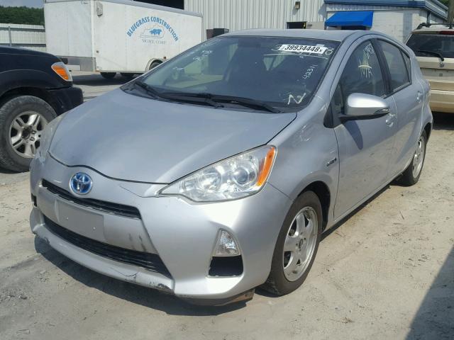 JTDKDTB39C1521674 - 2012 TOYOTA PRIUS C SILVER photo 2