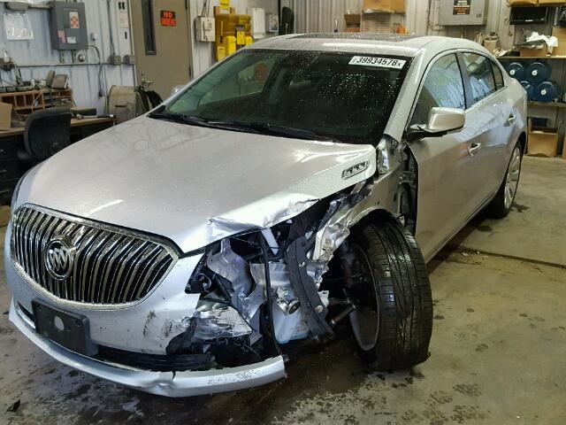 1G4GE5G34EF304980 - 2014 BUICK LACROSSE P SILVER photo 2