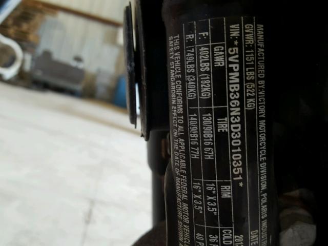 5VPMB36N3D3010351 - 2013 VICTORY MOTORCYCLES JUDGE ORANGE photo 10