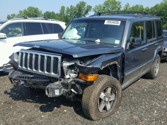 1J8HG48K07C690037 - 2007 JEEP COMMANDER GRAY photo 2