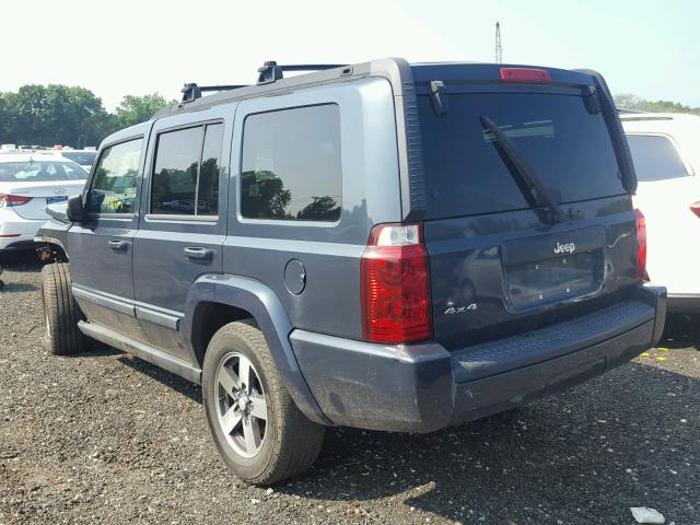 1J8HG48K07C690037 - 2007 JEEP COMMANDER GRAY photo 3