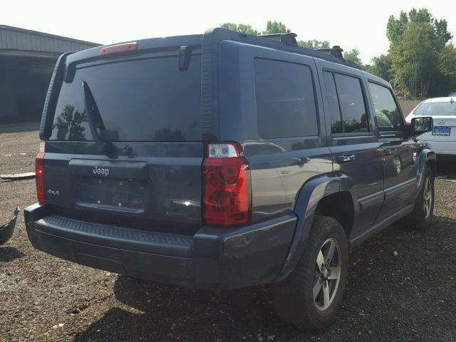 1J8HG48K07C690037 - 2007 JEEP COMMANDER GRAY photo 4