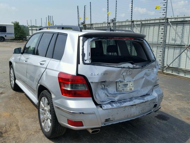 WDCGG8HB6AF448735 - 2010 MERCEDES-BENZ GLK 350 4M SILVER photo 3