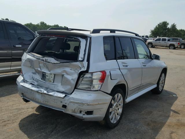 WDCGG8HB6AF448735 - 2010 MERCEDES-BENZ GLK 350 4M SILVER photo 4