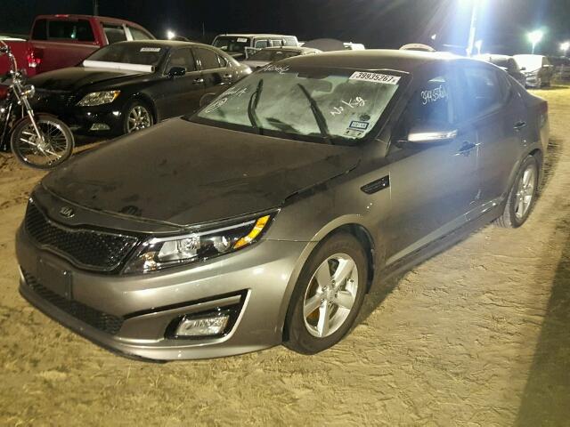 5XXGM4A78FG455742 - 2015 KIA OPTIMA LX GRAY photo 2