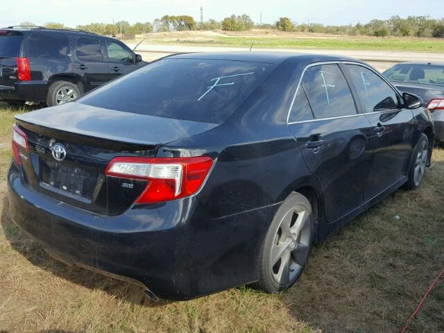 4T1BF1FK1EU736477 - 2014 TOYOTA CAMRY L BLACK photo 4