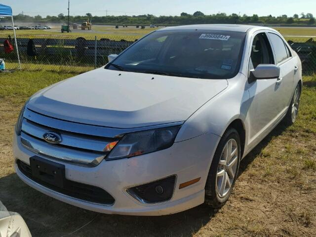 3FAHP0JG2CR450446 - 2012 FORD FUSION SEL WHITE photo 2