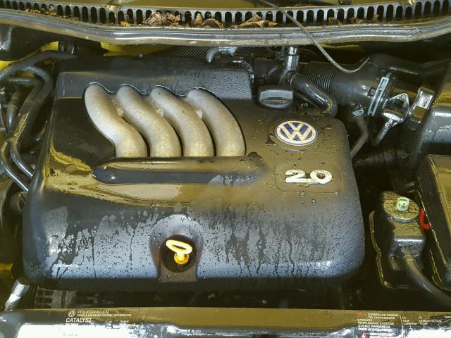 3VWCB21C52M430017 - 2002 VOLKSWAGEN NEW BEETLE 黄色 照片 7