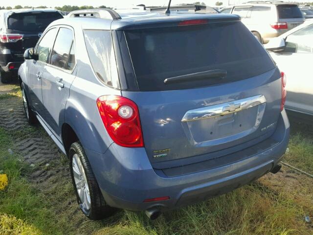 2CNFLDE51B6415105 - 2011 CHEVROLET EQUINOX BLUE photo 3