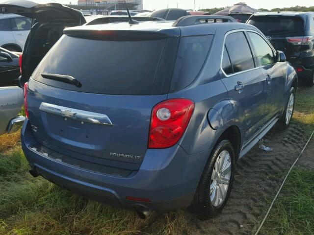 2CNFLDE51B6415105 - 2011 CHEVROLET EQUINOX BLUE photo 4