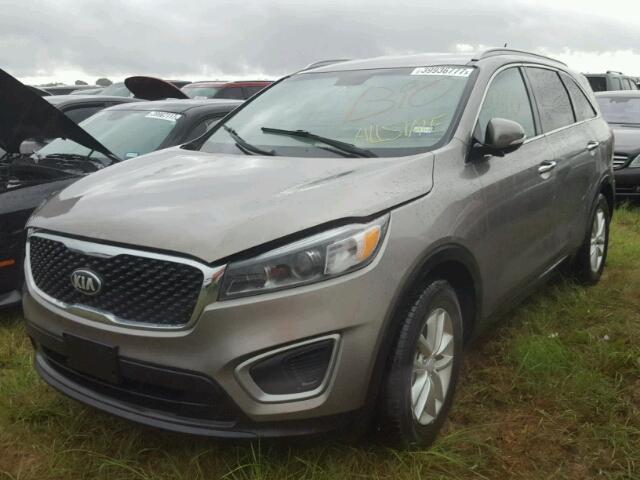 5XYPG4A55GG078578 - 2016 KIA SORENTO GRAY photo 2