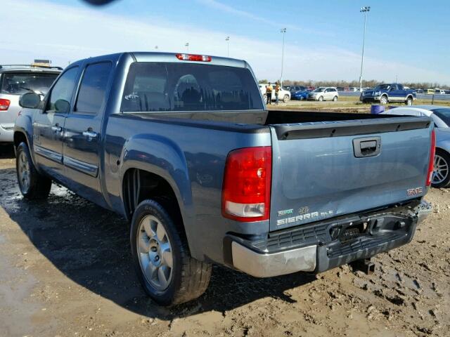 3GTP1VE02BG378630 - 2011 GMC SIERRA BLUE photo 3