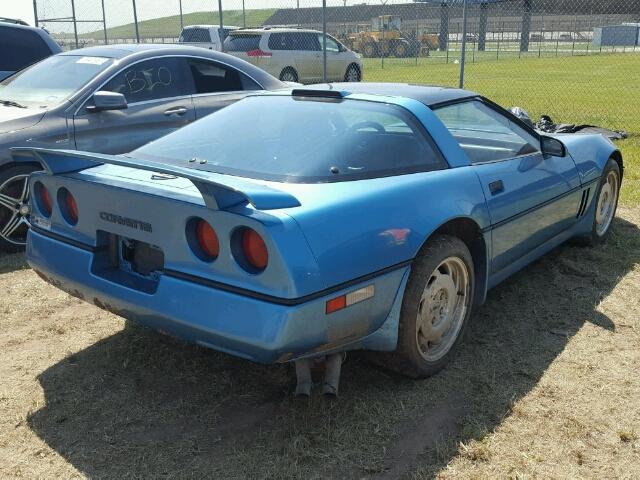 1G1YY2188K5119599 - 1989 CHEVROLET CORVETTE BLUE photo 4