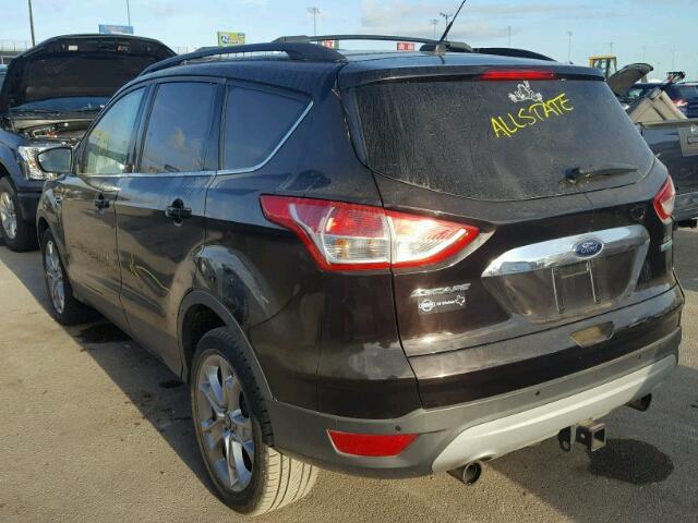 1FMCU0H92DUA71666 - 2013 FORD ESCAPE SEL BLACK photo 3