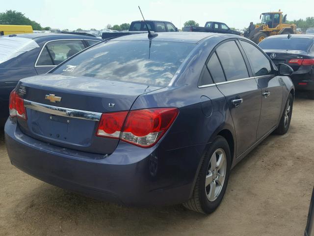 1G1PD5SB7E7230687 - 2014 CHEVROLET CRUZE LT BLUE photo 4