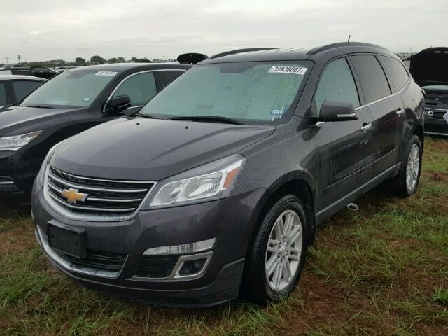 1GNKRGKD0FJ338113 - 2015 CHEVROLET TRAVERSE GRAY photo 2