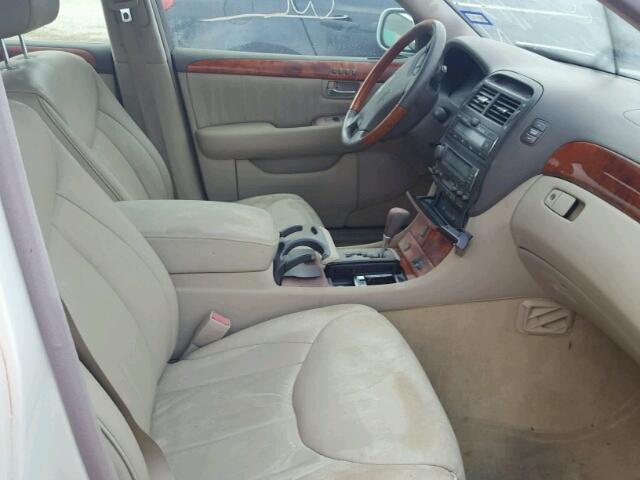 JTHBN30F020061253 - 2002 LEXUS LS WHITE photo 5