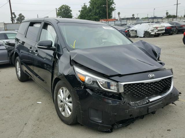 KNDMA5C15F6026146 - 2015 KIA SEDONA L BLACK photo 1