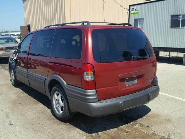 1GMDX03EX1D338970 - 2001 PONTIAC MONTANA BURGUNDY photo 3