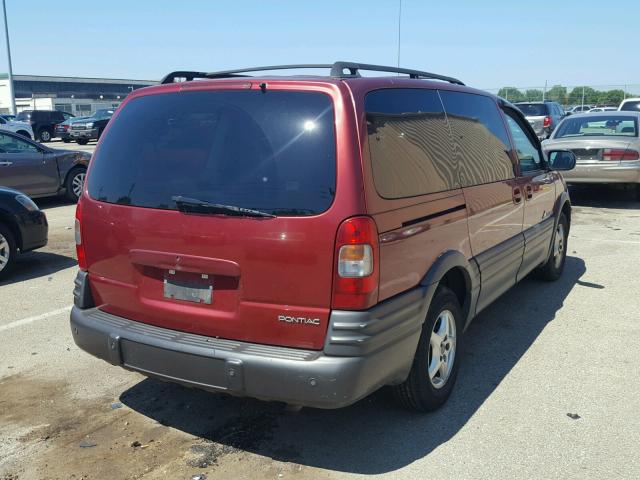 1GMDX03EX1D338970 - 2001 PONTIAC MONTANA BURGUNDY photo 4