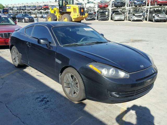 KMHHM66D47U245788 - 2007 HYUNDAI TIBURON GS BLACK photo 1