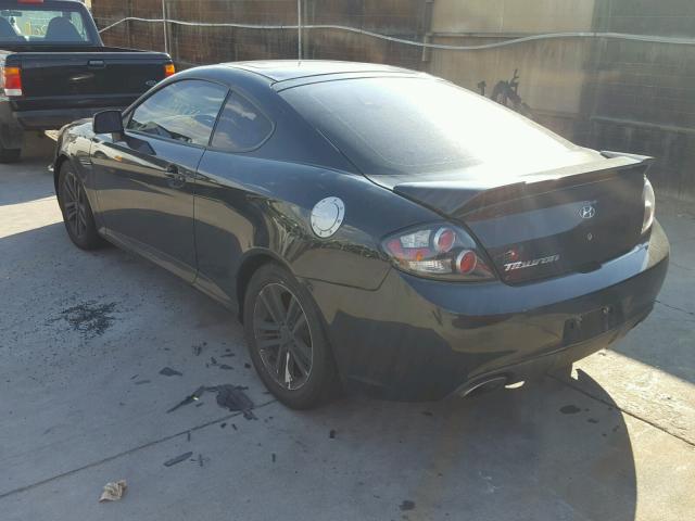 KMHHM66D47U245788 - 2007 HYUNDAI TIBURON GS BLACK photo 3